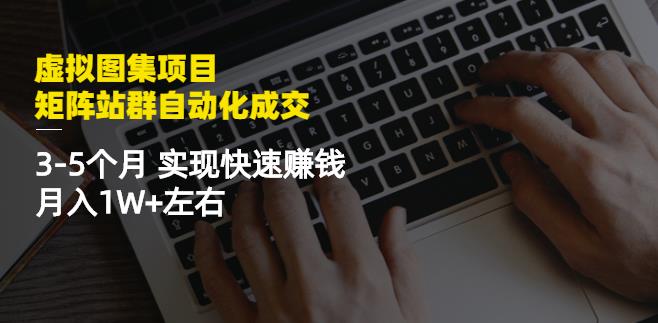 虚拟图集项目：矩阵站群自动化成交，3-5个月实现快速赚钱月入1W+左右￼-老月项目库