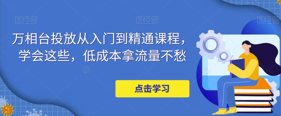 万相台投放·新手到精通课程，学会这些，低成本拿流量不愁！-老月项目库