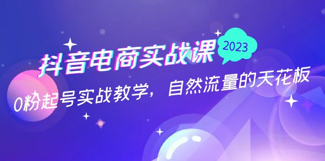 抖音电商实战课：0粉起号实战教学，自然流量的天花板（2月19最新）-老月项目库