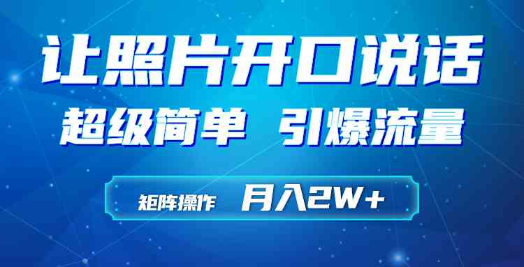 （9553期）利用AI工具制作小和尚照片说话视频，引爆流量，矩阵操作月入2W+-老月项目库