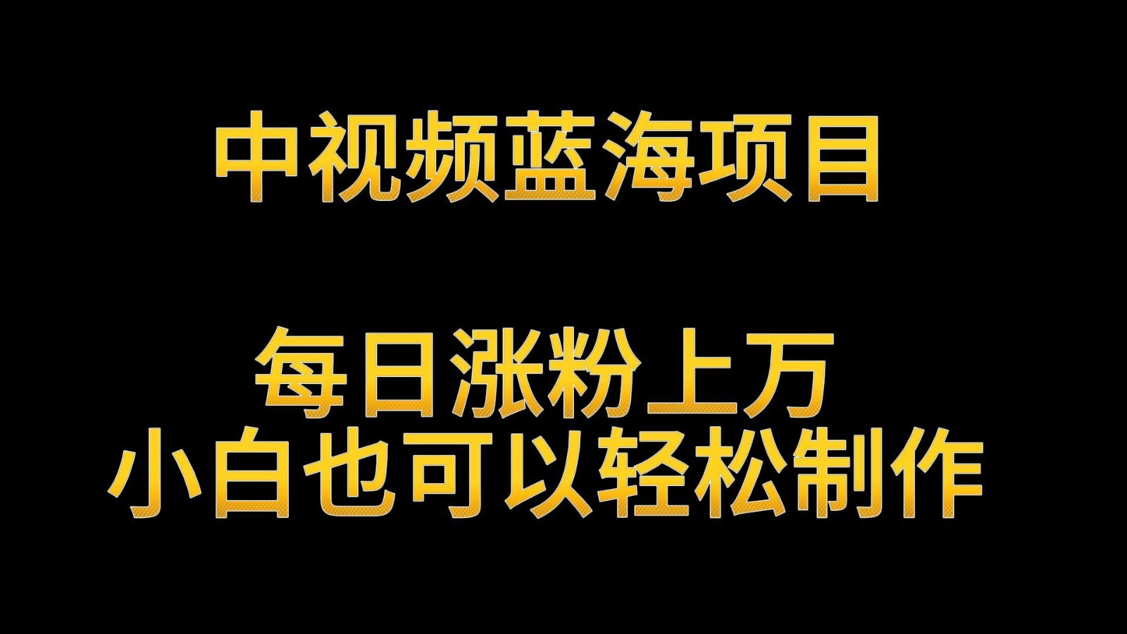 中视频蓝海项目，解读英雄人物生平，每日涨粉上万，小白也可以轻松制作，月入过万-老月项目库