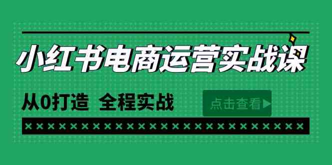 （9946期）最新小红书·电商运营实战课，从0打造  全程实战（65节视频课）-老月项目库