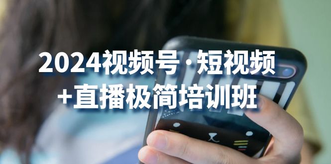 2024视频号短视频+直播极简培训班：抓住视频号风口，流量红利-老月项目库