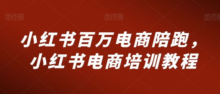 小红书百万电商陪跑，小红书电商培训教程-老月项目库