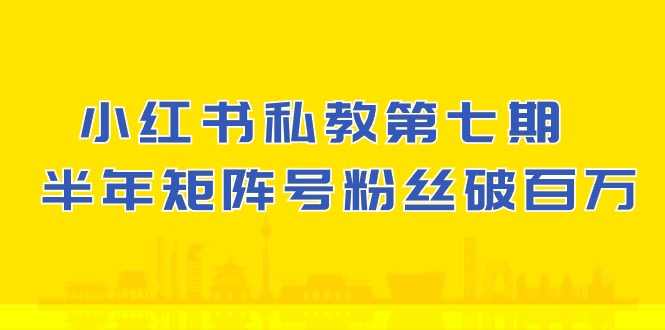 (10650期）小红书-私教第七期，小红书90天涨粉18w，1周涨粉破万 半年矩阵号粉丝破百万-老月项目库