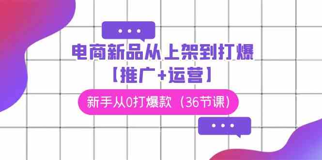 （9286期）电商 新品从上架到打爆【推广+运营】，新手从0打爆款（36节课）-老月项目库