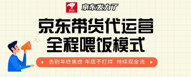 京东带货代运营全程喂饭模式，告别年终焦虑 年底不打烊 持续现金流+-老月项目库