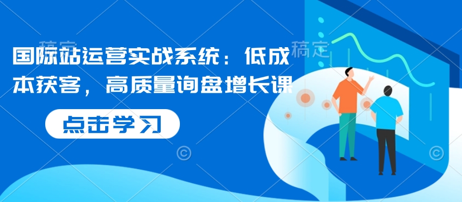 国际站运营实战系统：低成本获客，高质量询盘增长课-老月项目库